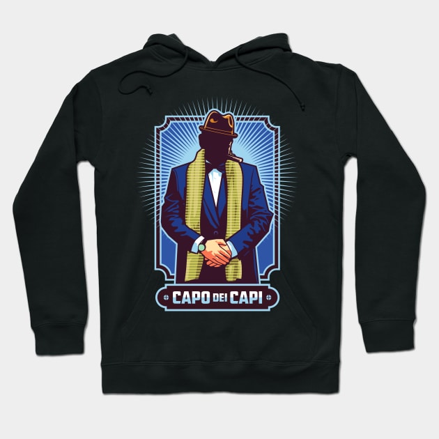 Character Metaphor- Mafia Mobster Capo dei Capi Hoodie by Vector-Artist